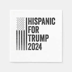 Guardanapo De Papel Hispânico Para Trump 2024 Bandeira Patriótica Amer