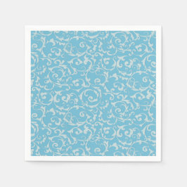 Guardanapo De Papel História Real da Princesa Azul Conto de Fadas Chic