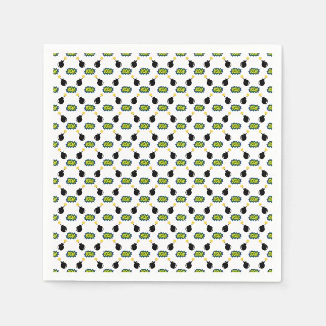 Guardanapo De Papel Histórias em quadrinhos Engraçadas Grandes Ideias  (Frente)