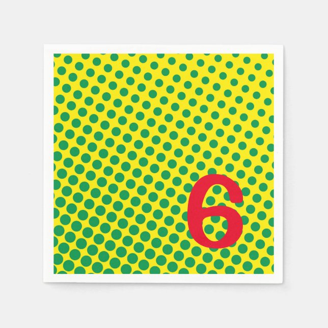 Guardanapo De Papel Histórias em quadrinhos Super Heróis Pontos Amarel (Frente)