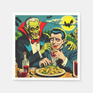 Guardanapo De Papel Histórias em quadrinhos Vintage Horror Vampire