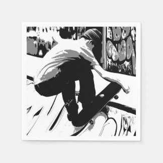 Guardanapo De Papel Hitting the Ramp - Skateboarder