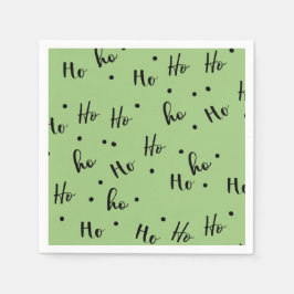 Guardanapo De Papel Ho Ho Ho Christmas Red Background