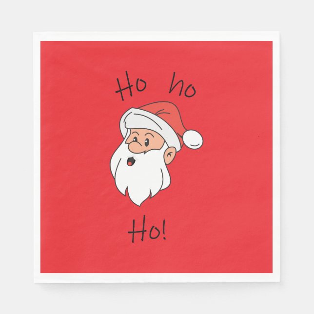 Guardanapo De Papel Ho ho ho santa clause (Frente)