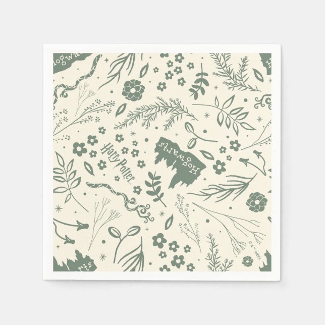 Guardanapo De Papel HOGWARTS™ Herbology Magic Patterno (Frente)