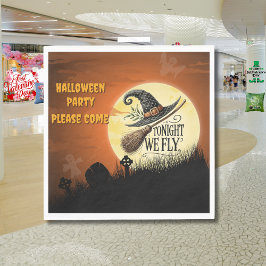 Guardanapo De Papel Hoje à Noite Voamos Halloween