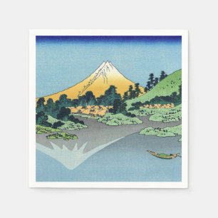Guardanapo De Papel Hokusai - O Monte Fuji Reflete no lago Kawaguchi