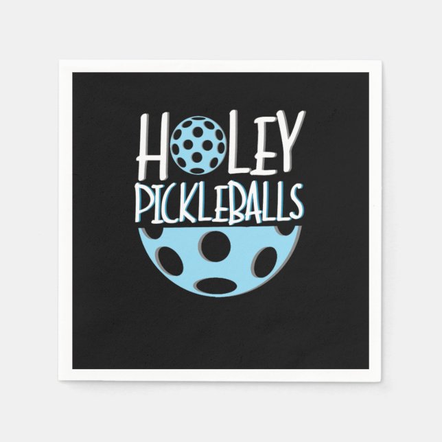 Guardanapo De Papel Holey Pickleball Paddle Sports Net Racquet Crossco (Frente)