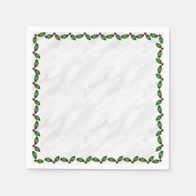 Guardanapo De Papel Holly Paper Napkins (Frente)
