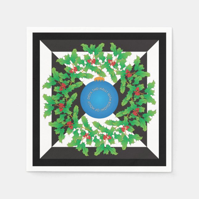 Guardanapo De Papel Holly Paper Napkins (Frente)