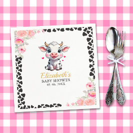 Guardanapo De Papel Holy Cow , Adorable Cow Baby shower 