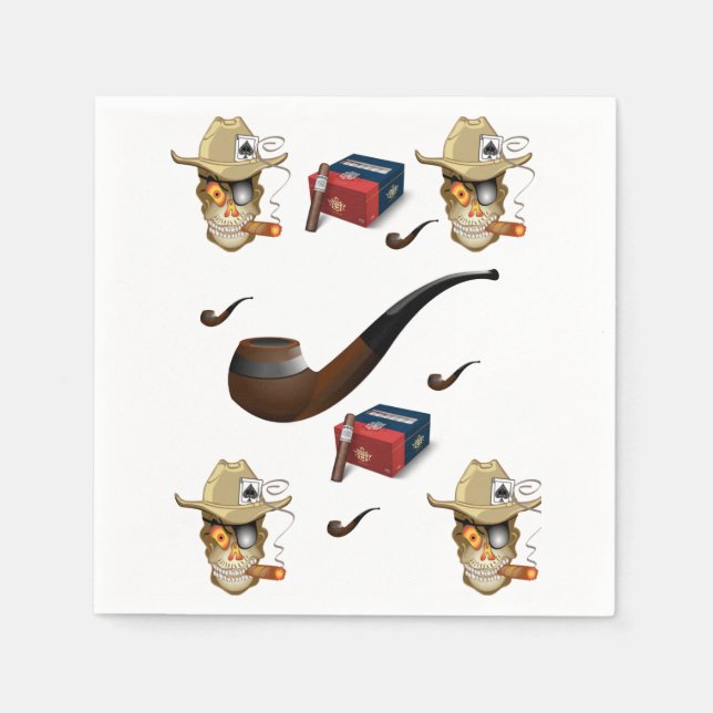 Guardanapo De Papel Homem Caverna Cigar Mais Claro (Frente)