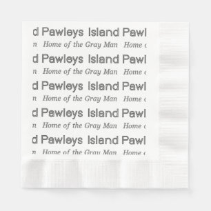 Guardanapo De Papel Homem-Cinza da Ilha Pawleys