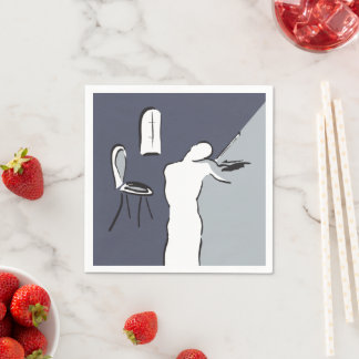 Guardanapo De Papel Homem Jogando Violino