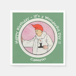 Guardanapo De Papel Homem na Lua Mãe Ganha Festas de aniversário