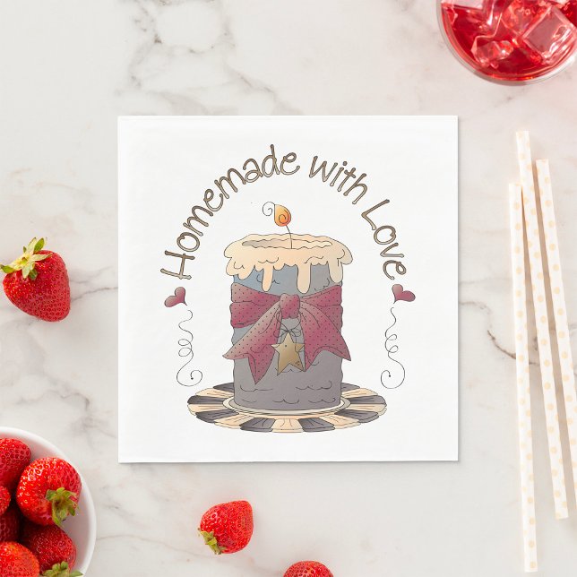 Guardanapo De Papel Homemade Com Vela De Amor (Criador carregado)