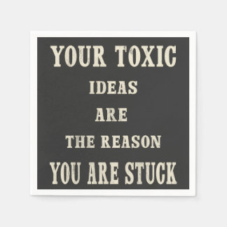 Guardanapo De Papel Homens Novidade Camisa Negra Citação Clássica