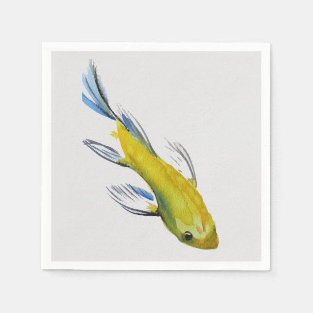 Guardanapo De Papel Homeware de peixe koi carp japonês (Frente)
