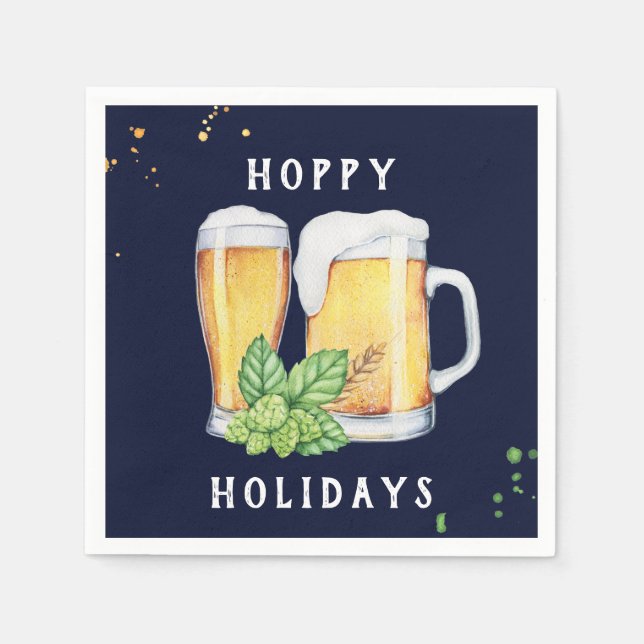 Guardanapo De Papel Hoppy Holidays Personalizado Paper Napkins (Frente)
