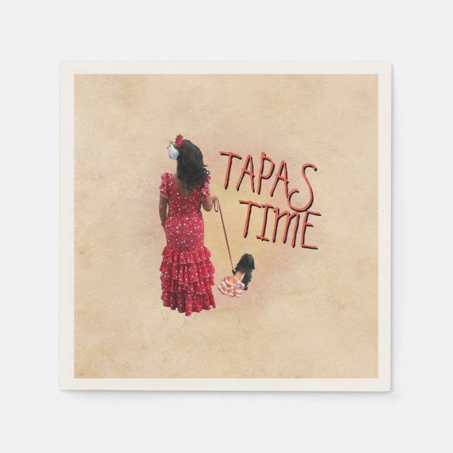 Guardanapo De Papel Hora de Tapas (Frente)