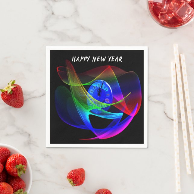 Guardanapo De Papel Hora de um Partido da Véspera de Ano Novo (Insitu)