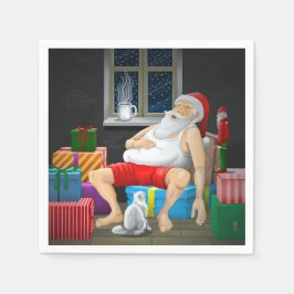 Guardanapo De Papel Hora do Café Santa Claus