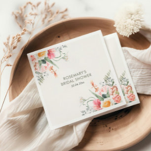 Guardanapo De Papel Hora do Chá Floral Chá de Noiva