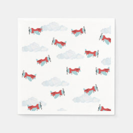 Guardanapo De Papel Hora do Voo Avião Aniversário