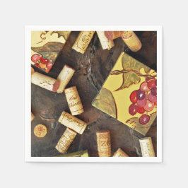 Guardanapo De Papel Horário do Vinho Coquetel Napkins