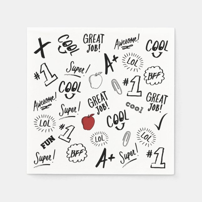 Guardanapo De Papel Horário Escolar (Frente)