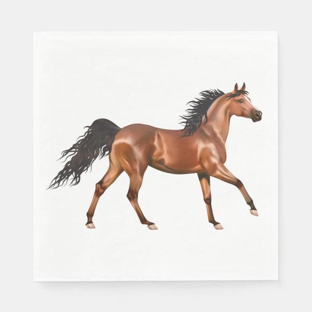 Guardanapo De Papel Horse Western Country Cowboy Equestre (Frente)