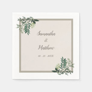 Guardanapo De Papel Hortaliças elegantes casamento personalizado