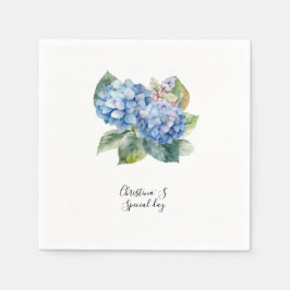 Guardanapo De Papel Hortênsia flores flora florista amante aquarela