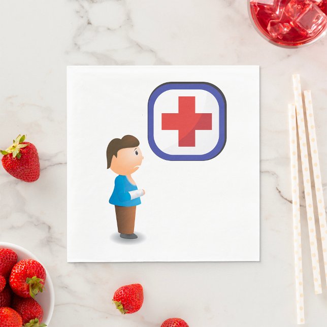 Guardanapo De Papel Hospital de Meninos Feridos Napkins (Criador carregado)