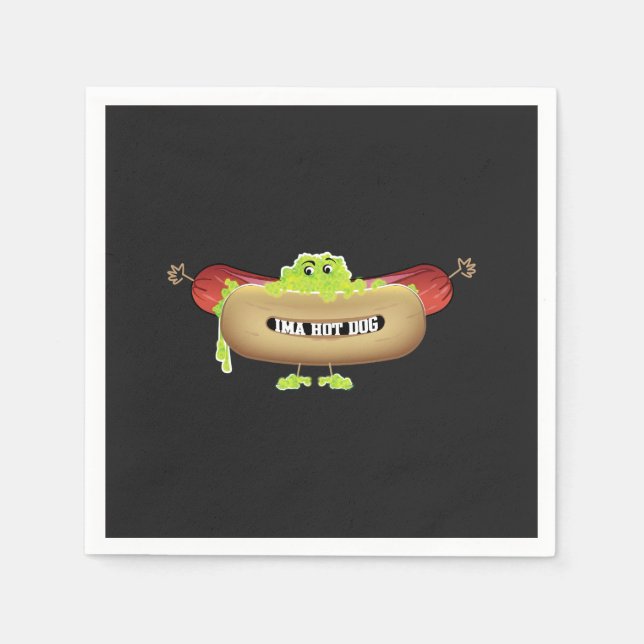 GUARDANAPO DE PAPEL HOT DOG MAN (Frente)