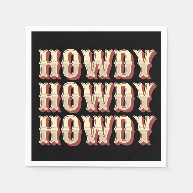 Guardanapo De Papel Howdy Howdy Howdy (Frente)