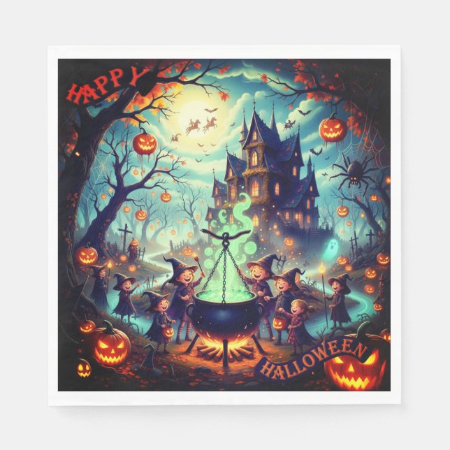 Guardanapo De Papel https://www.zazzle.com/halloween_paper_napkin-2566 (Frente)