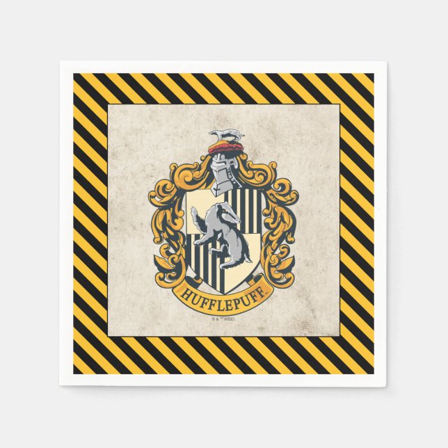 Guardanapo De Papel Hufflepuff Crest (Frente)