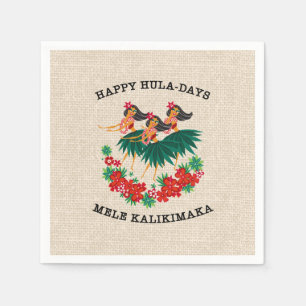 Guardanapo De Papel Hula Holiday Hawaiian Hula Girls