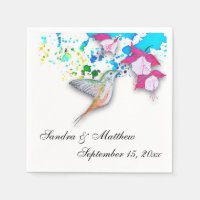 Hummingbird e Fuchsia Papel Personalizado Nápoles
