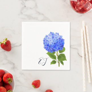 Guardanapo De Papel Hydrangea Azul