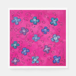 Guardanapo De Papel Hydrangea Blossoms Party Napkins