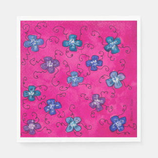 Guardanapo De Papel Hydrangea Blossoms Party Napkins