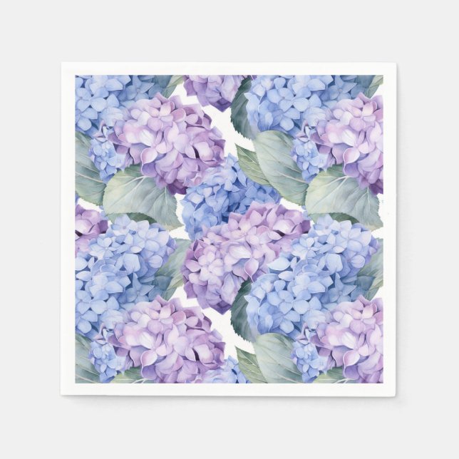 Guardanapo De Papel Hydrangea Paper Napkins (Frente)