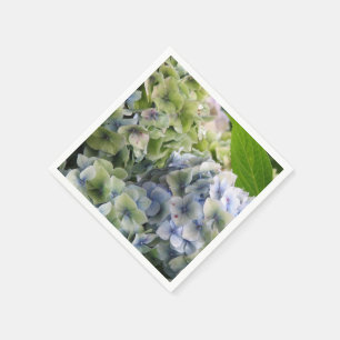 Guardanapo De Papel Hydrangeas azuis Pastel