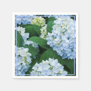 Guardanapo De Papel Hydrangeas Guardanapo-Azuis de papel