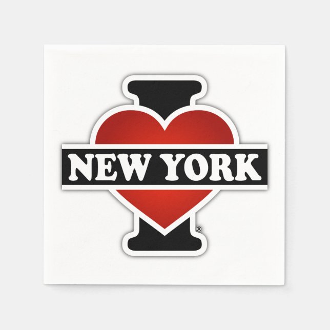 Guardanapo De Papel I Heart New York (Frente)