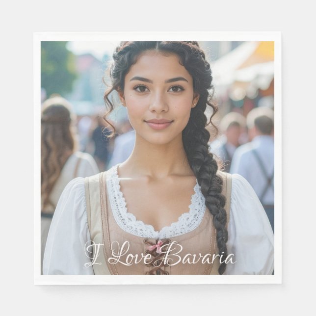 GUARDANAPO DE PAPEL I LOVE BAVARIA (Frente)