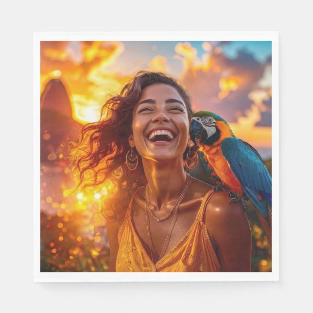 GUARDANAPO DE PAPEL I LOVE RIO (Frente)