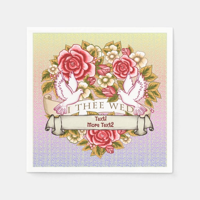 Guardanapo De Papel I The Wed Wedding (Frente)